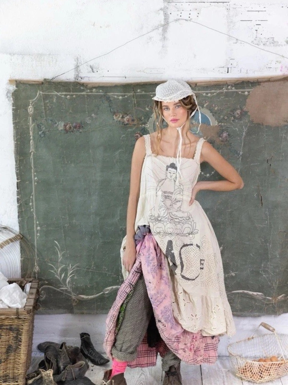 Magnolia Pearl Eyelet Tevy Peace Tank Dress
